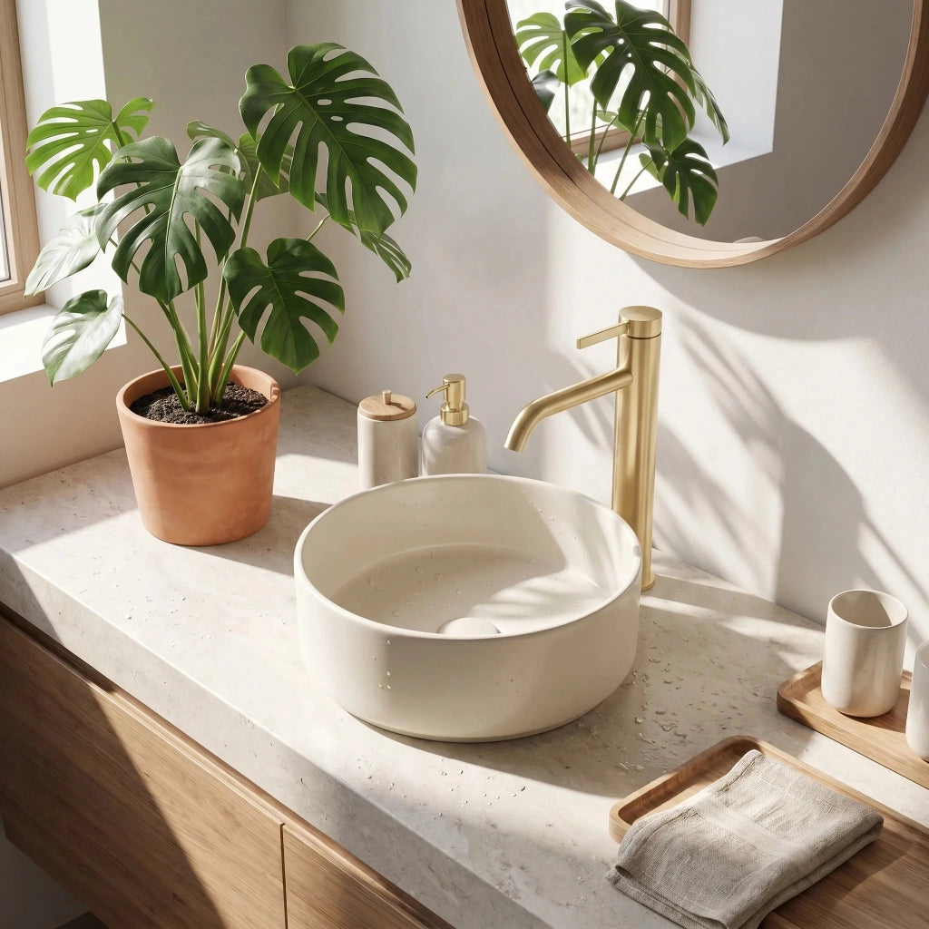 Rubinetto Da Bagno Rea Rivo Brush Gold