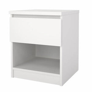 KIT COMODINO NAIA 1 CASS 40X40X49,5CM BIANCO