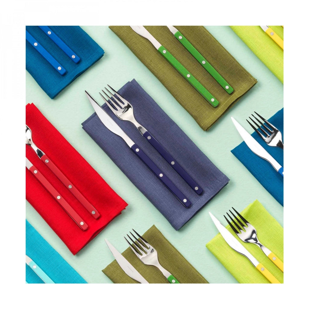 ALLEGRA, Posate Set 24 Pz, Scatola Compact, Casa Bugatti Colore: Blu Notte