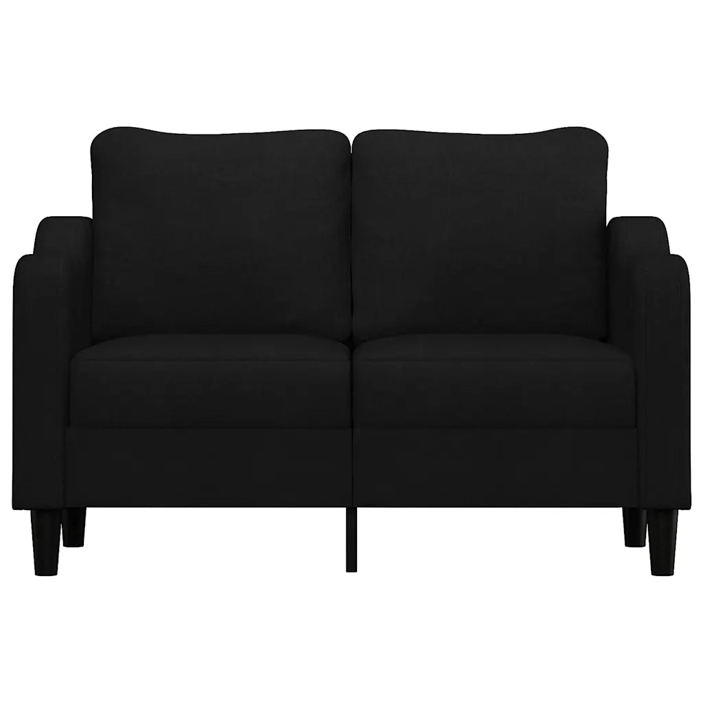 Divano a 2 Posti Nero 120 cm in Tessuto 359355
