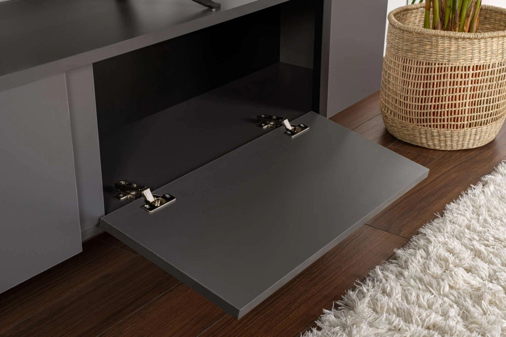 Mobile TV in legno "Serenity" 180 x 30 x 50 cm - Antracite