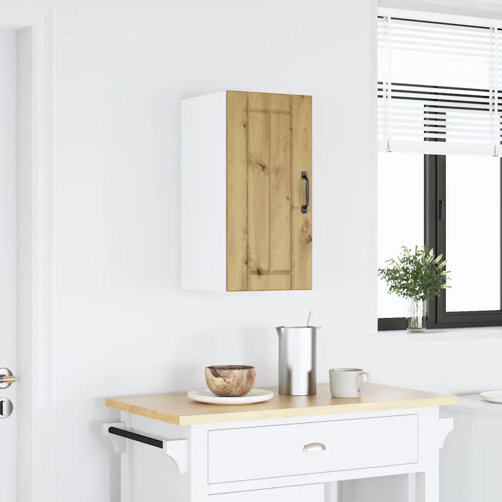 Pensile da Cucina Lucca Rovere Artigianale in Legno Multistrato 853786
