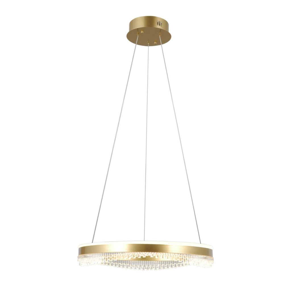 Lampadario LED anello Morte oro 40W Italux
