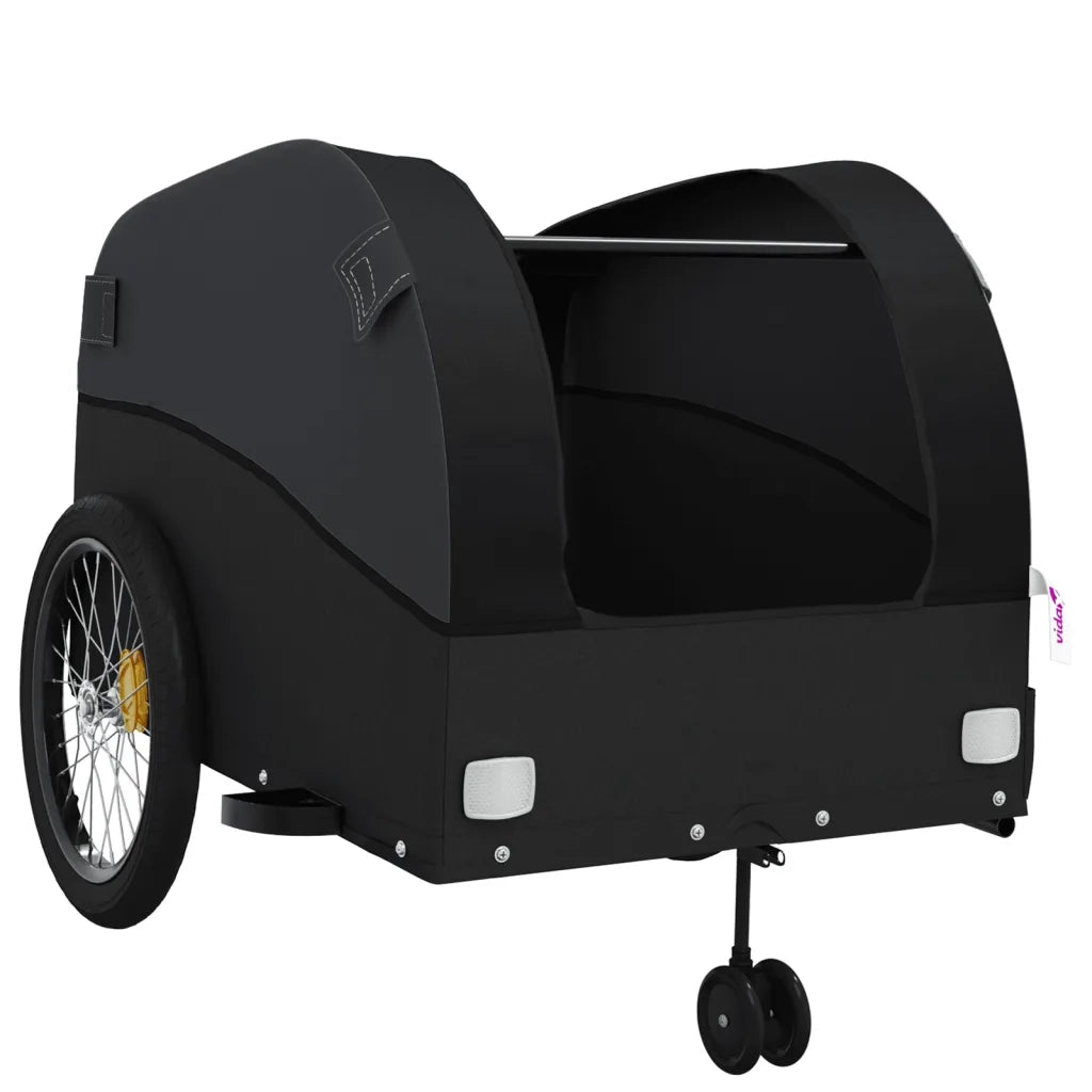 Rimorchio da Bici Nero 45 kg in Ferro 94157