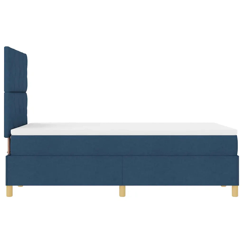 Letto a molle con materasso Blu 120 x 190 cm Tessuto 3339685