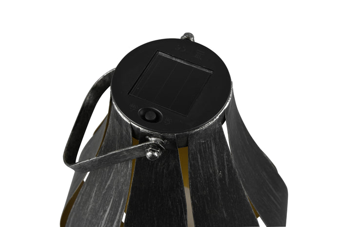 Lampada tavolo da Esterno a LED in Metallo Argento Anticato