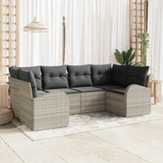Set Divano da Giardino con cuscino 6 pcs Grigio chiaro 3346182