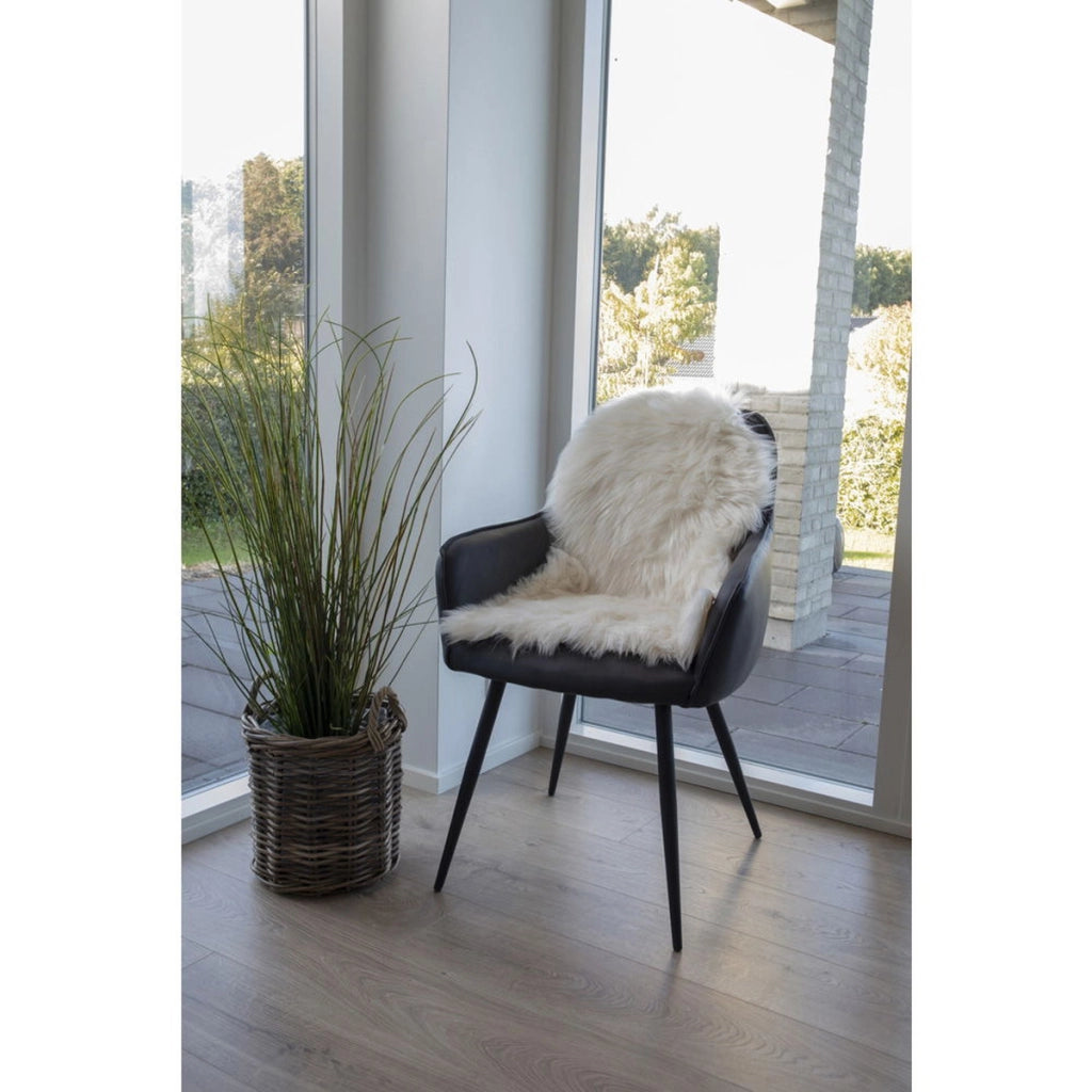 Tappeto Asimmetrico Lambskin, Bianco, Poliestere, 85x50x6,5 cm