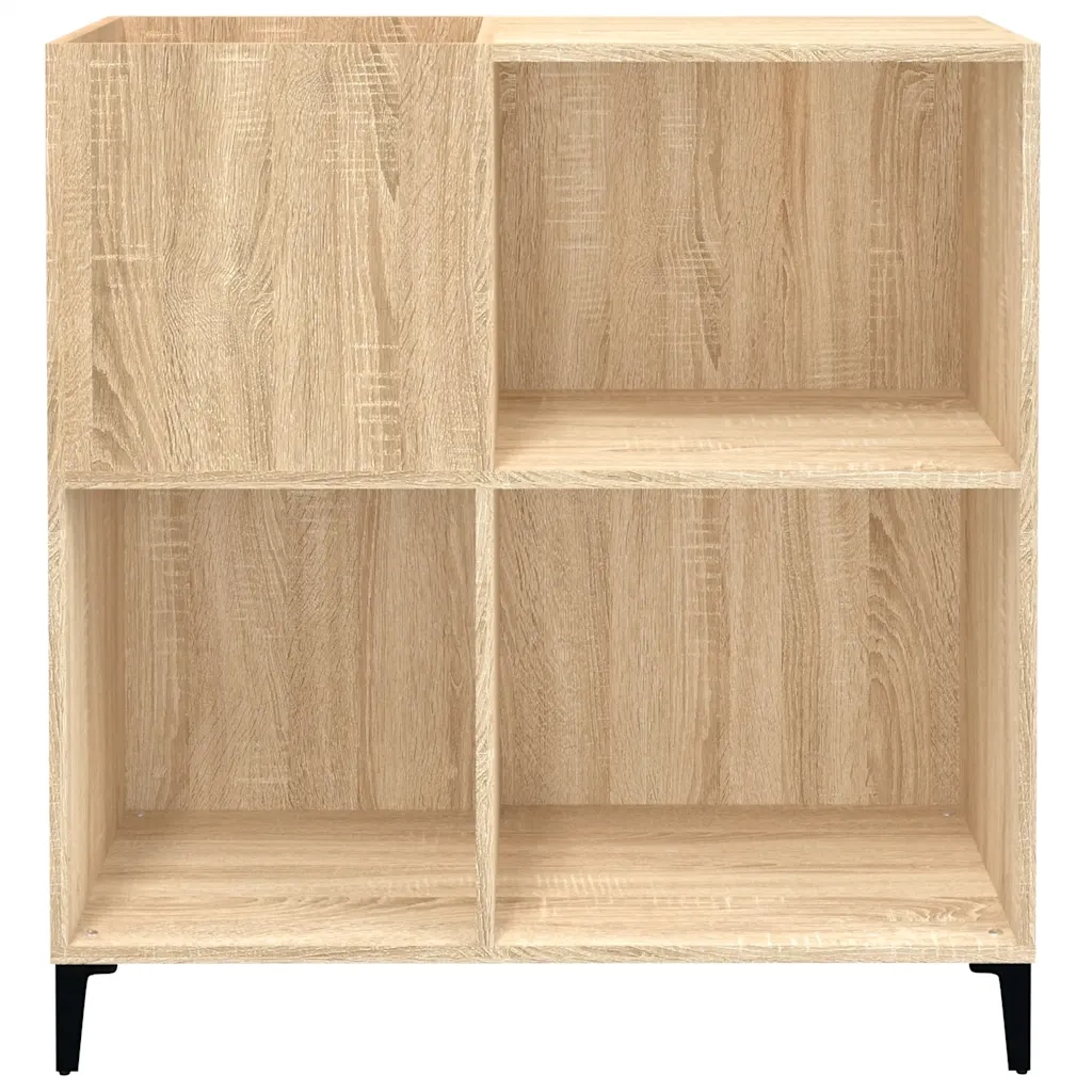 Mobile Porta Dischi Rovere Sonoma 84,5x38x89 Legno Multistrato 832000