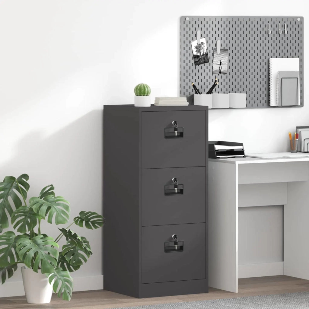 Armadio per File con cassetto Nero 45,5 x 42 x 106,5 cm CFW5580205