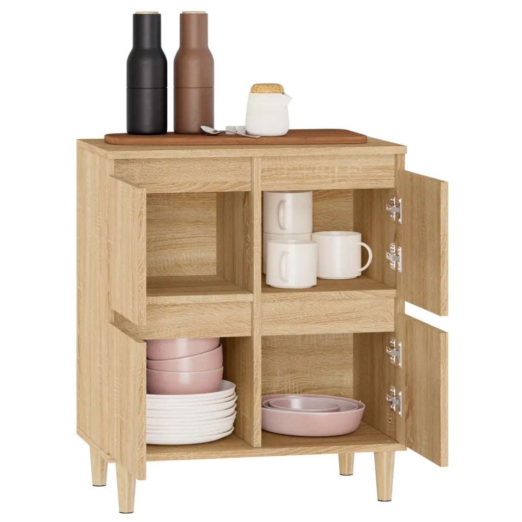 Credenza | Madia | Buffet da pranzo | Armadio da pranzo Rovere Sonoma 60x35x70 cm in Legno Multistrato