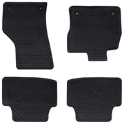 Tappetino per Auto 4 pcs Nero Gomma
