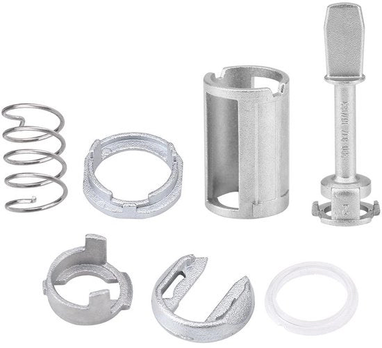 Kit di riparazione per slot della porta 7 pezzi - Adatto per SEAT Toledo/Arosa - Compreso nel range 1995-2006 - Materiale metallico - Codice OE 3B0 837167