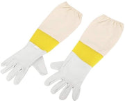 Manopole per apicoltori con lunghe maniche - Protezione da punte - Pelle di capra - Manica completa - Canapa duratura - Manopole per apicoltori