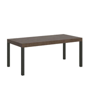 Tavolo allungabile 90x90/246 cm EveryX Premium Noce telaio Antracite