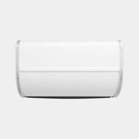 Brabantia 306044 Portapane Roll Top Medio 11 L Acciaio con Coperchio Scorrevole Base Zigrinata 97% Riciclabile Certificato Cradle to Cradle Bronzo colore Bianco