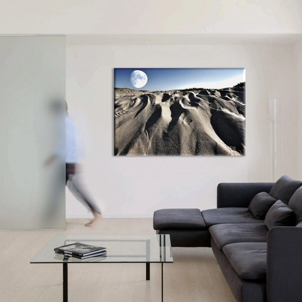Moonscape surreale - Quadro Canvas su telaio in legno Misura: 100x70 cm