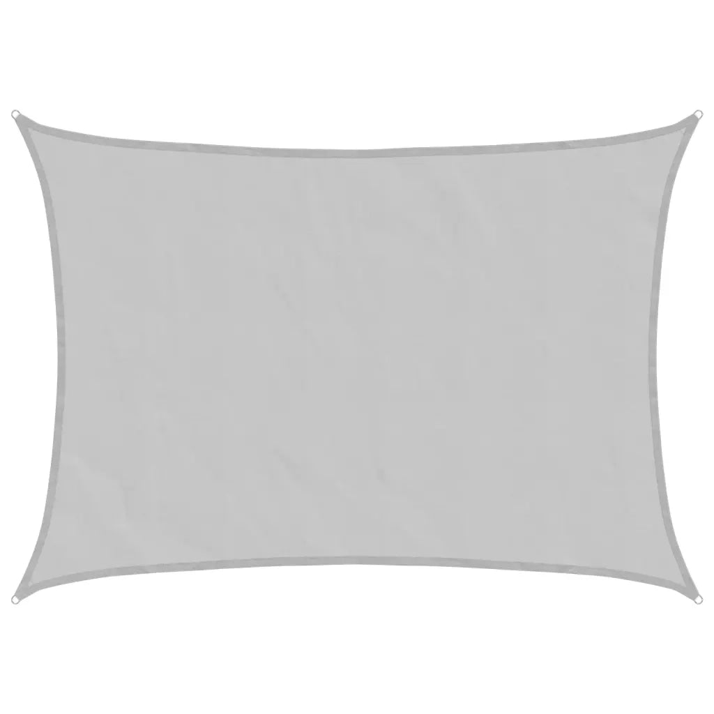 vidaXL Vela Parasole Grigio Chiaro 8x6 m 100% Poliestere Oxford