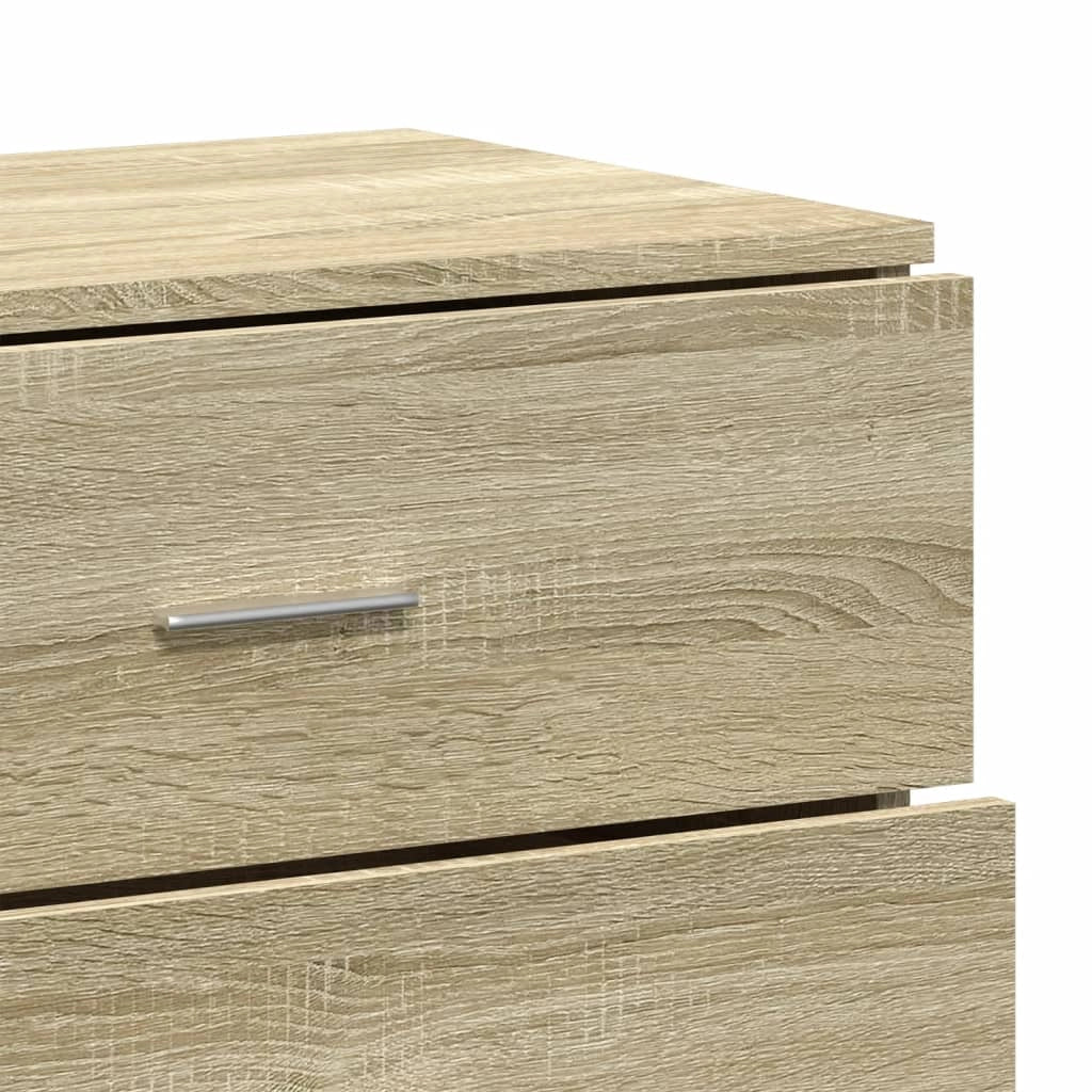 Buffet credenza cassettiera armadio mobile contenitore organizer cucina soggiorno rovere Sonoma 60 x 39 x 80 cm legno ingegnerizzato marrone 02_0031618
