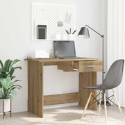 vidaXL Scrivania rovere artigianale 100 x 50 x 76 cm Legno multistrato