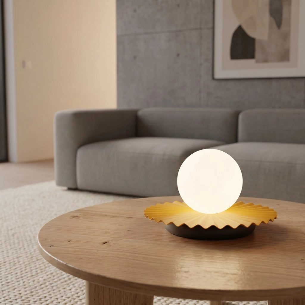 Lampada da tavolo UMBRA Emibig vetro arancione G9