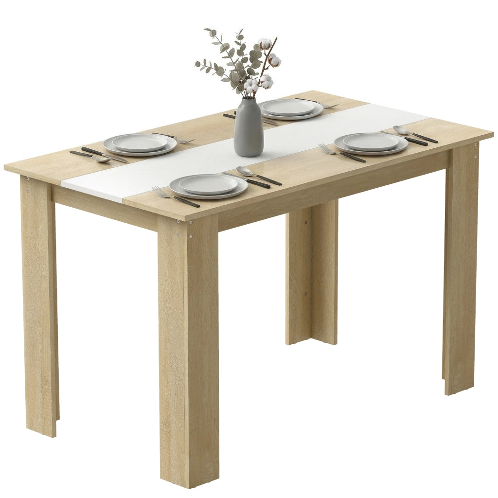 Tavolo da pranzo allungabile moderno in legno ¨C zephmum ¨C bianco 120x69x75 cm