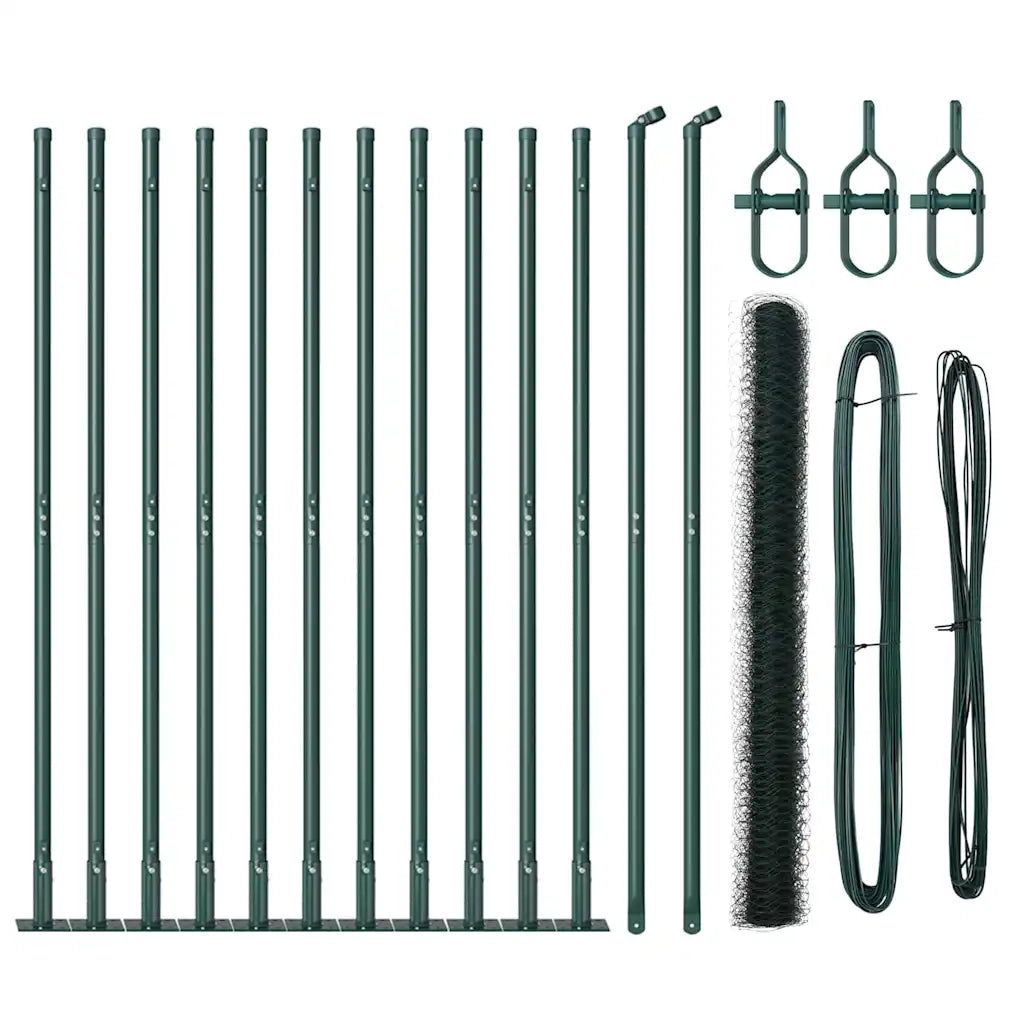 Palo della recinzione Verde 25 x 1,4 m (rete 50 mm)