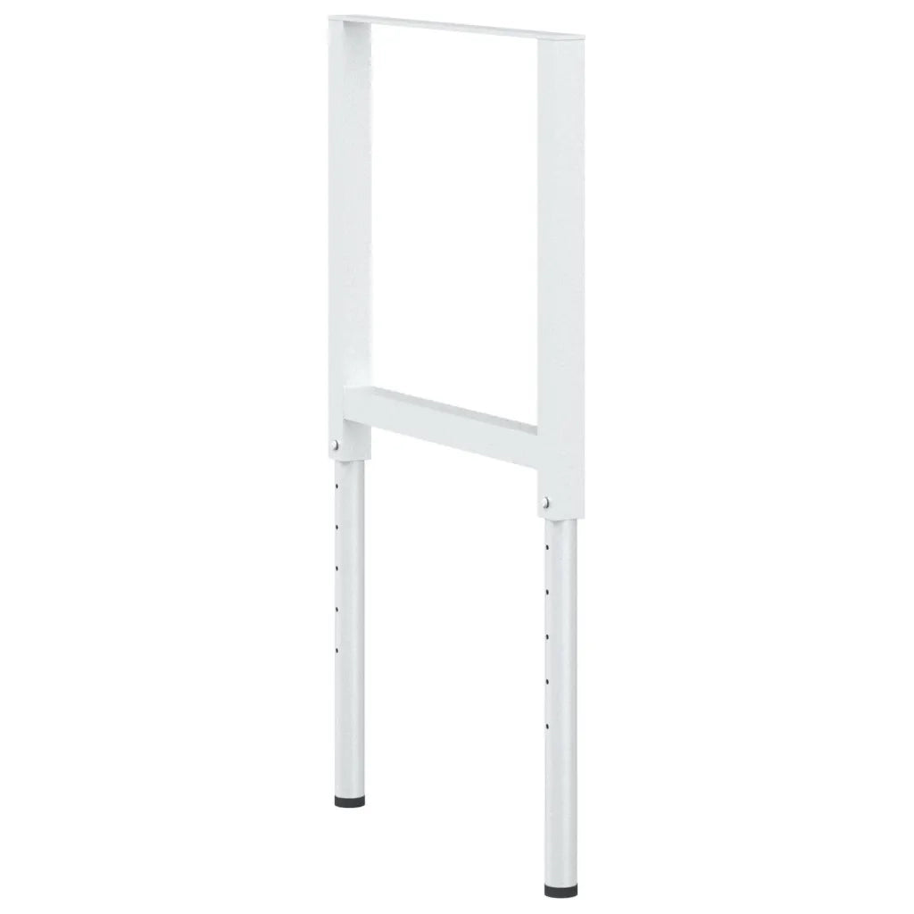 Telai per Banco da Lavoro 2 pz in Metallo 55x(69-95,5) cm Grigi 147932