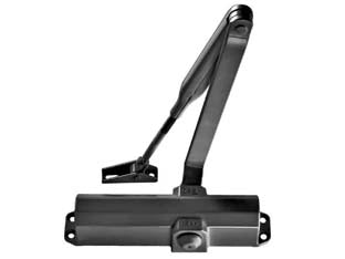 CHIUDIPORTA AEREO IS20 3711 NERO  s/fermo, mm.205x53x46h. (371100005)    ISEO