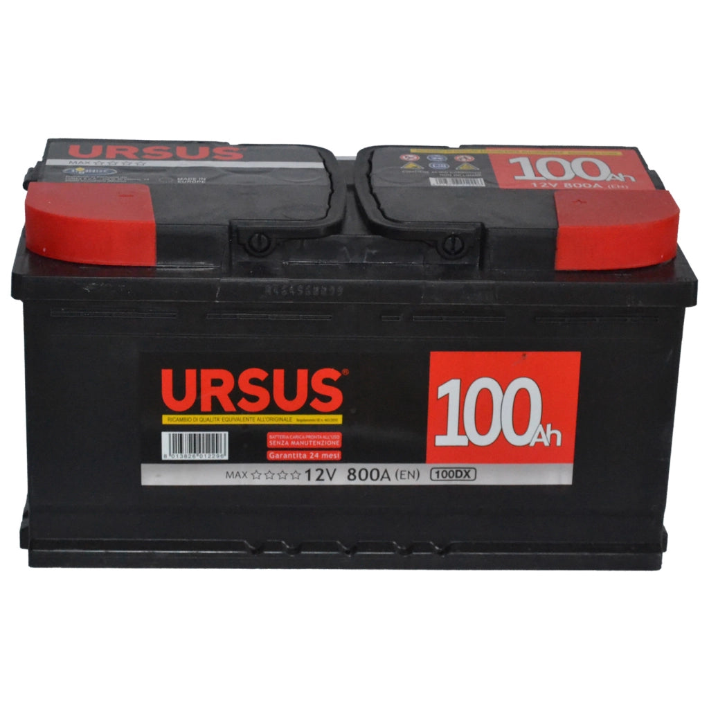 BATTERIA X AUTO URSUS 100 Ah