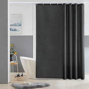 Douchegordino Antischiummoso Telaio in Poliestere Impermeabile per Doccia o Bagno 12 Hanger in Grigio Scuro 180x180cm.