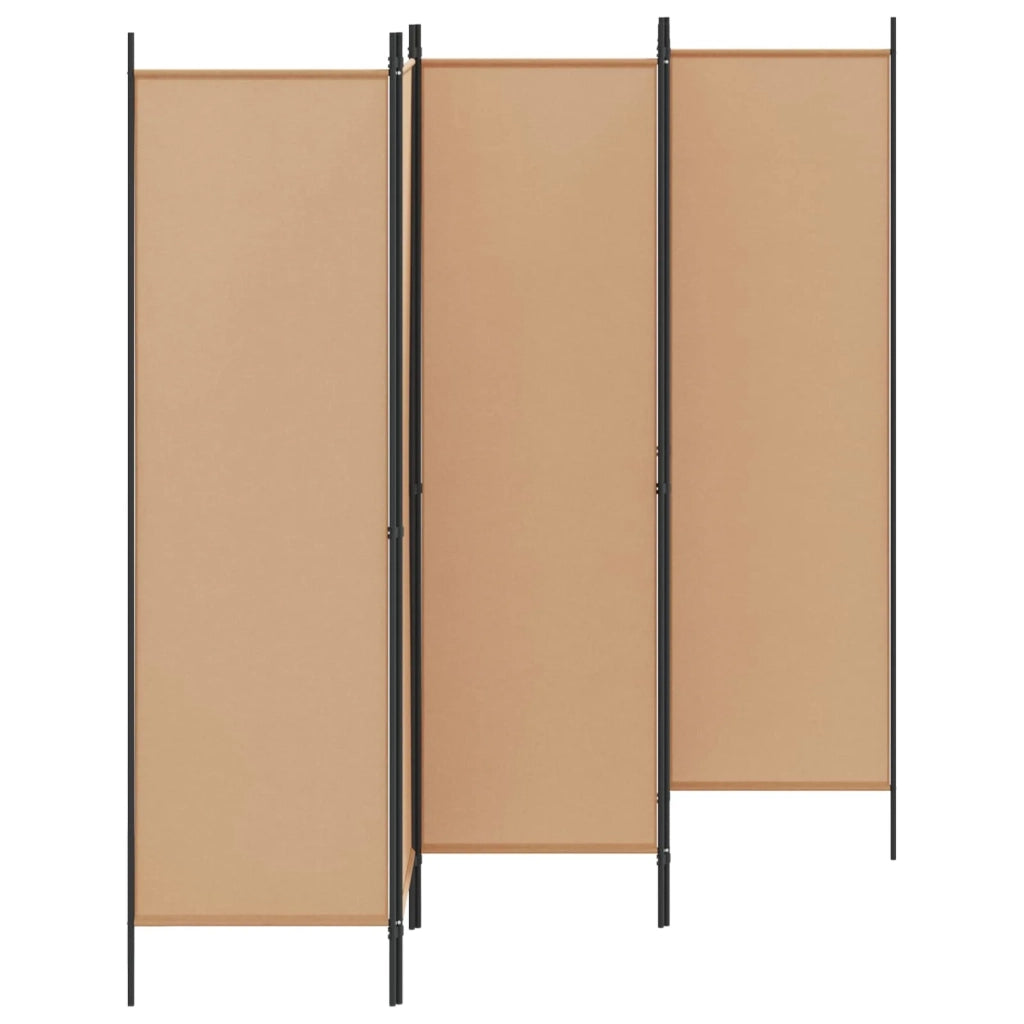 Divisorio Ambienti | Divider per stanze | Paravento a 5 Pannelli Beige 250 x 180 cm Tessuto