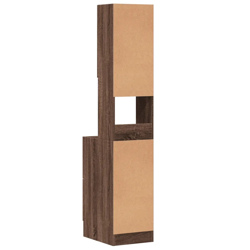 Mobile da cucina-Armadio da cucina Rovere Marrone 35x50x180 cm Legno Multistrato