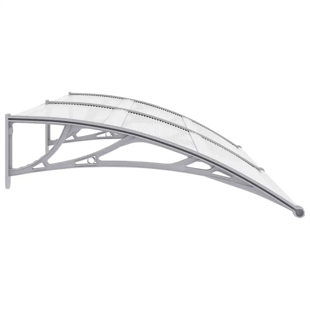 Pensilina per Porta Grigia 200x100 cm in PC cod mxl 11548