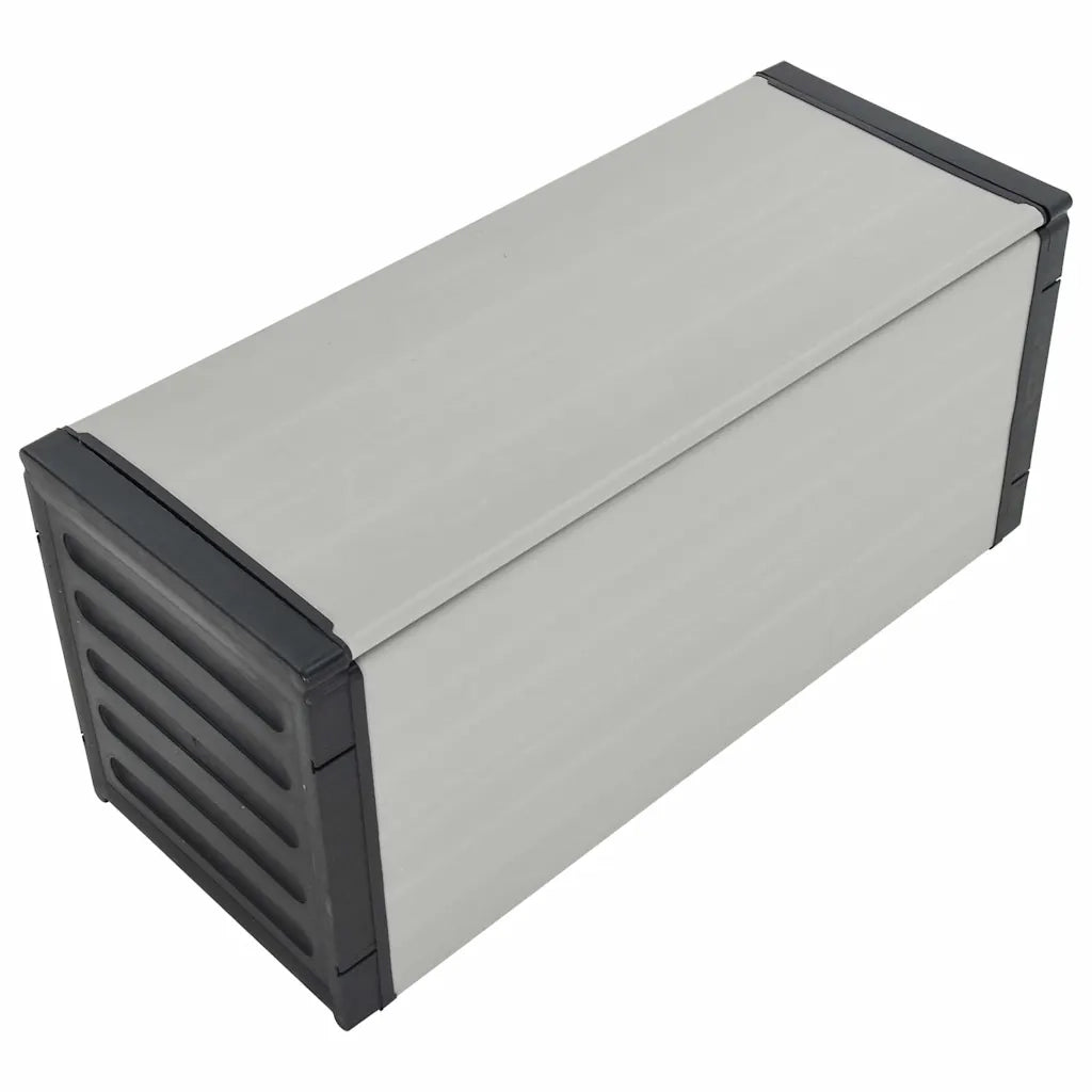 Contenitore per Rifiuti da Giardino Grigio 85x34x40 cm 340988