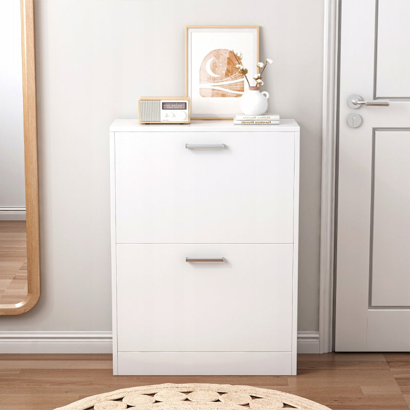 Armadio per scarpe bianco scaffale per scarpe cassettiera guardaroba loft moderno 60 cm