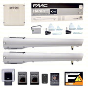 FAAC HANDY KIT AUTOMAZIONE AUTOMATISMO CANCELLO ANTA 2 BATTENTE ELETTRICO 24V