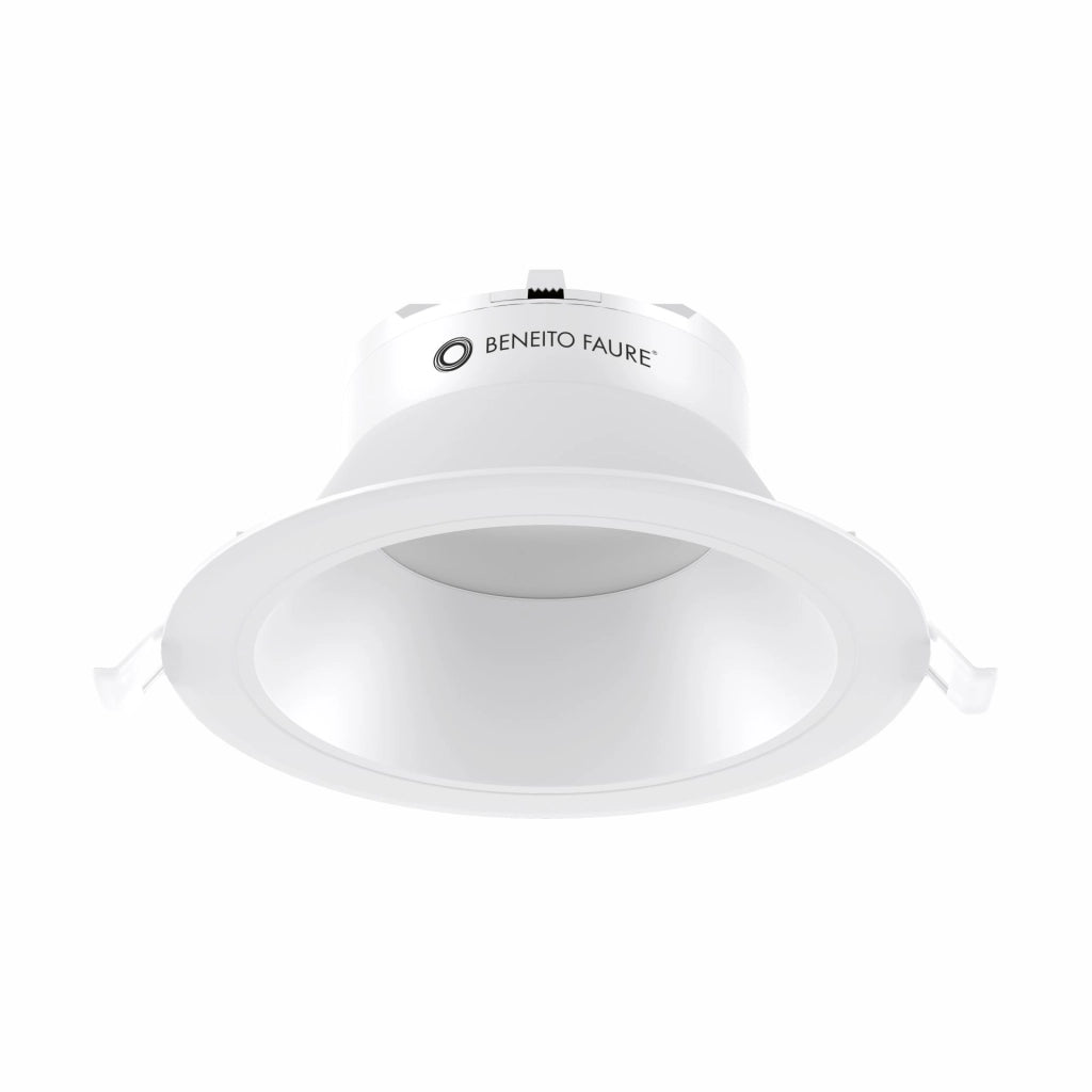 Thessis Downlight LED da Incasso 25W 90º TRIAC Dimmerabile, Temperatura Colore Selezionabile 3000K/4000K/5000K, Finitura Bianco Opaco, Versione 25W