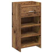 Mobile per scarpe con cassetto Legno antico 48 x 36 x 92 cm 8011353