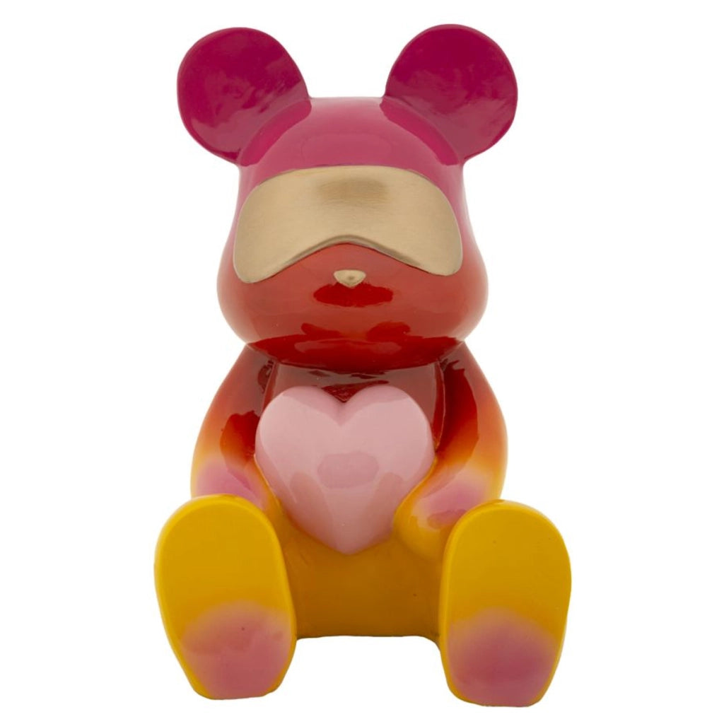 Scultura Orsacchiotto, Multicolore, Poliresina, 21,5x20,5x32 cm