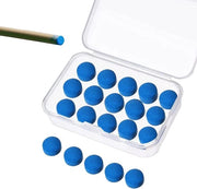 Punti per Cues 10mm - Punti per Cues da Piscina - Blu Pelle - Sostituzione e Laccio - Asta da Piscina per Biliardo - Punti per Cues per Biliardo e Snooker