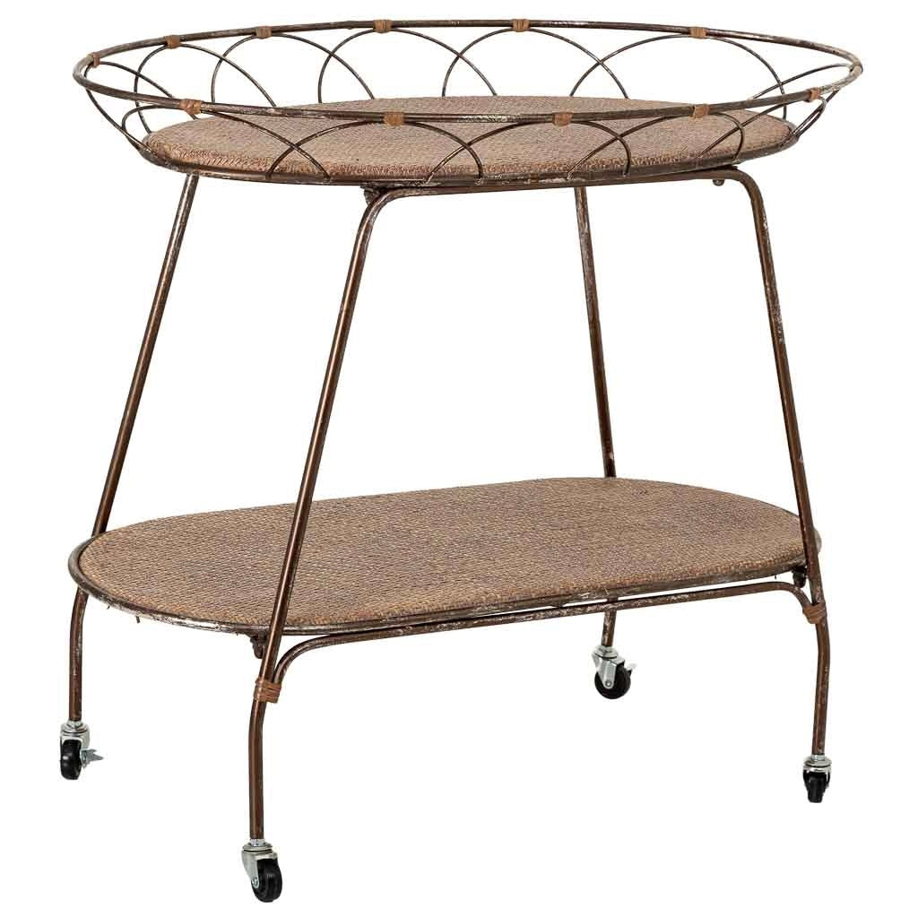 Scaffale espositivo in metallo marroni, 84,46x48,26x73,03h cm