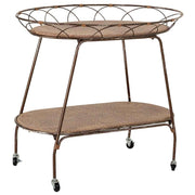 Scaffale espositivo in metallo marroni, 84,46x48,26x73,03h cm