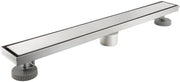 Sistema di Scarico 2 in 1 Lineare - Acciaio Inossidabile 304 - 61 cm - 60 Litri/Minuto - Incluso Accessori - Sistema di Scarico Completo