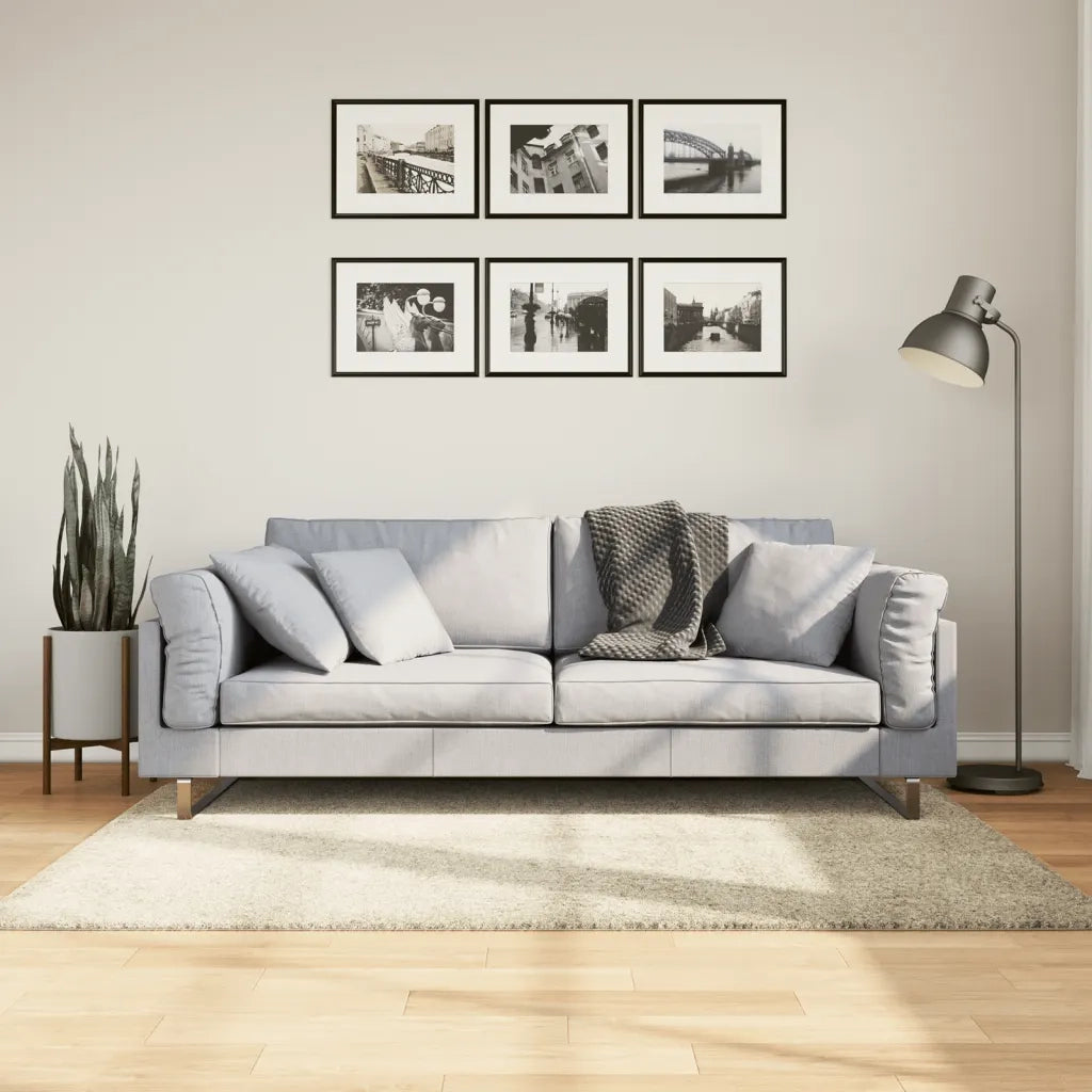 Tappeto Shaggy PAMPLONA a Pelo Lungo Moderno Oro 120x170 cm 375344