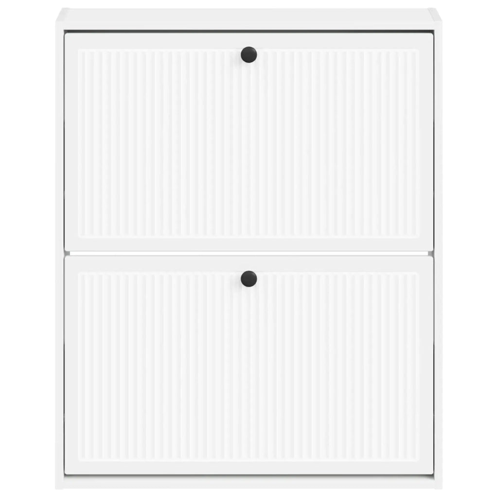 Mobiletto per Scarpe da Muro EDE 71 x 17 x 86 cm Bianco 895975