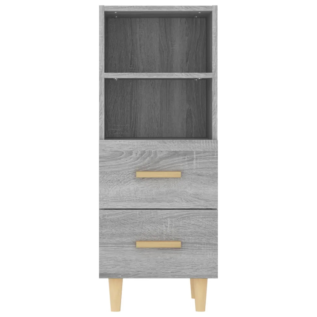 Credenza Grigio Sonoma 34,5x34x90 cm in Legno Multistrato cod mxl 25655
