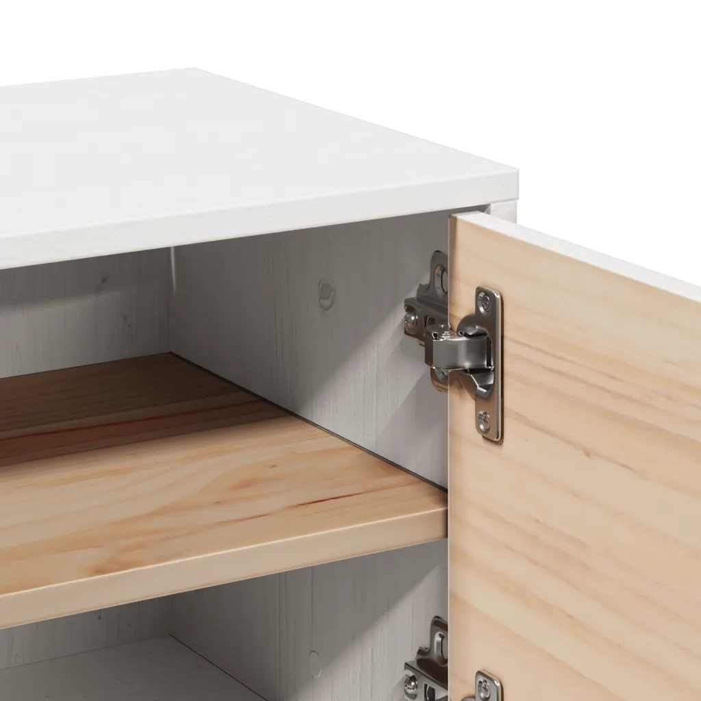 Pensili 2pz Bianchi 31,5x30x30 cm in Legno Massello di Pino cod mxl 51121