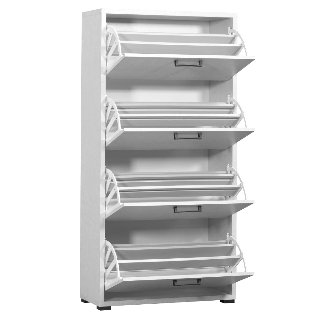Scarpiera 4 ante a ribalta in Legno Composito cm 75 3x33x151 8 - WILLIS