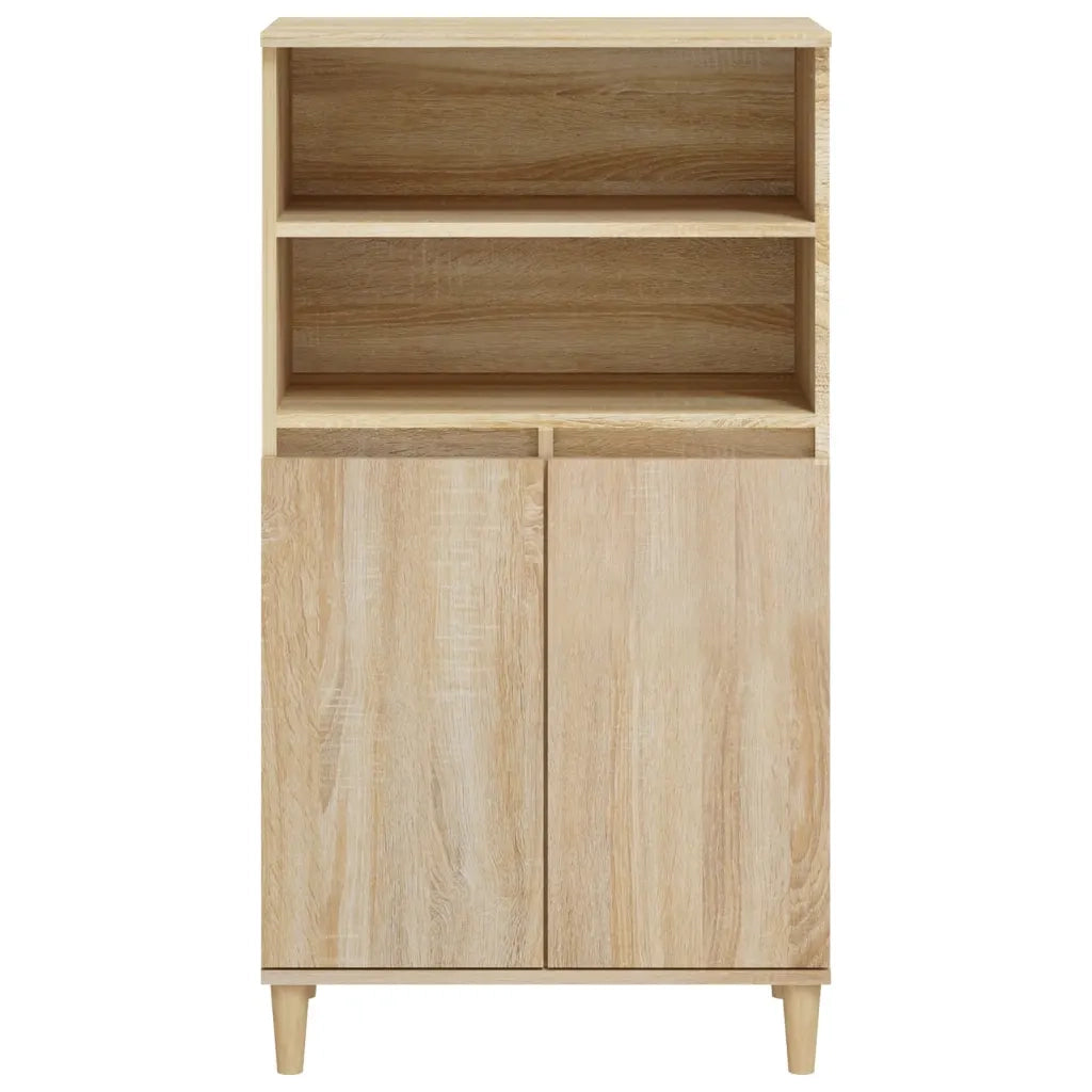 Credenza Rovere Sonoma 60x36x110 cm in Legno Multistrato 821223